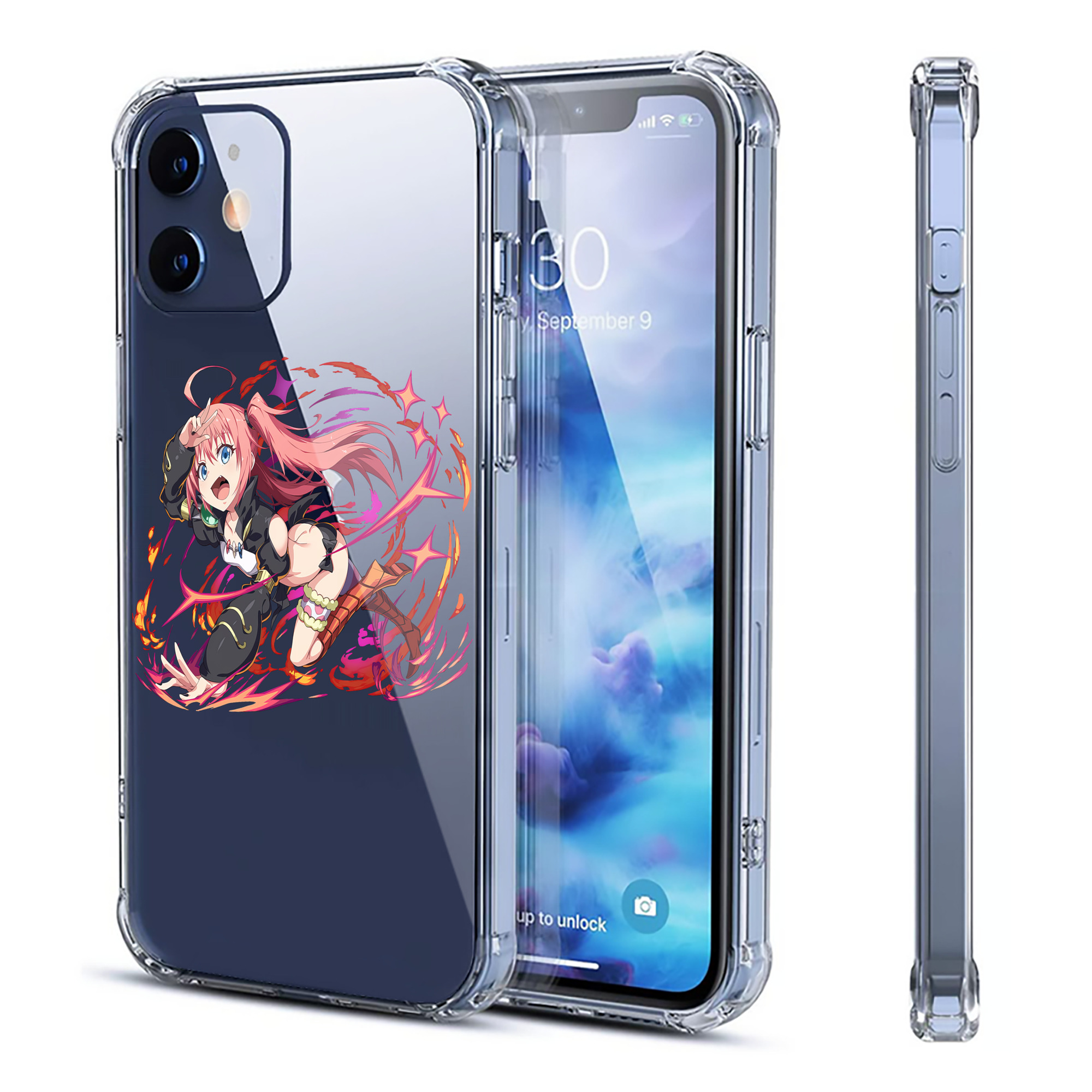 （画像用） 転スラ Regarding Reincarnated to Slime 【iPhone 12シリーズ対応】透明スマホケース（クリアソフトケース）